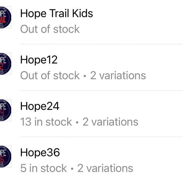 Hope Trail Kids and Hope12 Sold Out, Last Few Places!